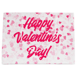 Valentinisches Herz und Liebe Große Geschenktüte