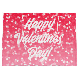 Valentinisches Herz und Liebe Große Geschenktüte