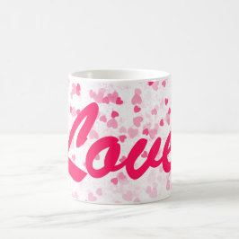 Valentinisches Herz und Liebe Kaffeetasse