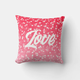 Valentinisches Herz und Liebe Kissen