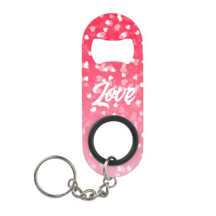 Valentinisches Herz und Liebe Mini Flaschenöffner