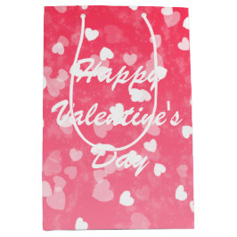 Valentinisches Herz und Liebe Mittlere Geschenktüte