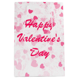 Valentinisches Herz und Liebe Mittlere Geschenktüte