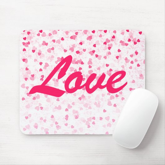 Valentinisches Herz und Liebe Mousepad (Mit Mouse)
