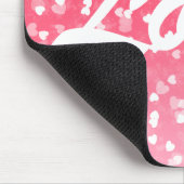 Valentinisches Herz und Liebe Mousepad (Ecke)