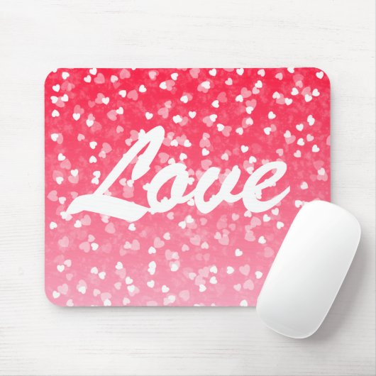Valentinisches Herz und Liebe Mousepad (Mit Mouse)