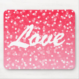 Valentinisches Herz und Liebe Mousepad