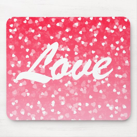 Valentinisches Herz und Liebe Mousepad (Vorne)