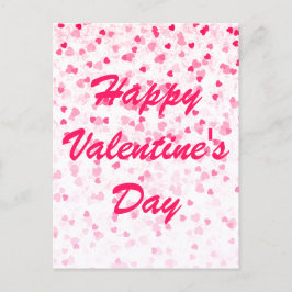 Valentinisches Herz und Liebe Postkarte