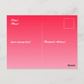 Valentinisches Herz und Liebe Postkarte (Rückseite)