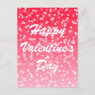 Valentinisches Herz und Liebe Postkarte