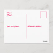 Valentinisches Herz und Liebe Postkarte (Rückseite)