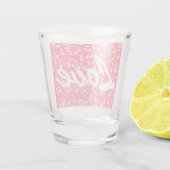 Valentinisches Herz und Liebe Schnapsglas (Rückseite)