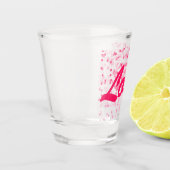 Valentinisches Herz und Liebe Schnapsglas (Links)