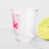 Valentinisches Herz und Liebe Schnapsglas (Rechts)