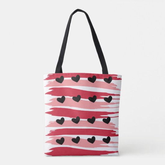 Valentinisches Herzmuster Tasche (Rückseite)