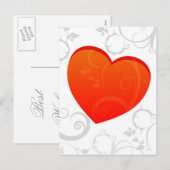 Valentinisches Motiv Feiertagspostkarte (Vorne/Hinten)