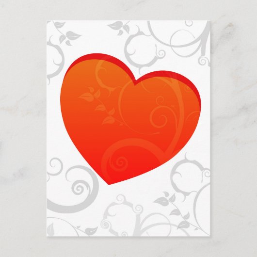 Valentinisches Motiv Feiertagspostkarte (Vorderseite)