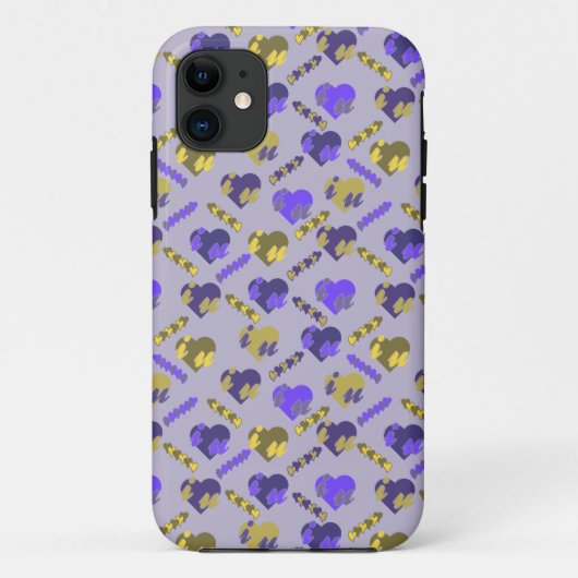 Valentinisches Muster Case-Mate iPhone Hülle (Rückseite)