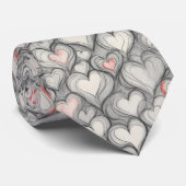 Valentinisches Muster für die Sammlung anmutiger H Krawatte (Gerollt)