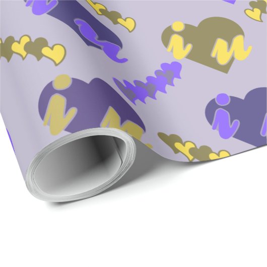 Valentinisches Muster Geschenkpapier (Rolleneckpunkt)