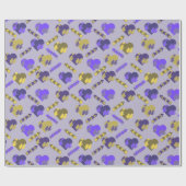 Valentinisches Muster Geschenkpapier (Flach)