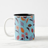 Valentinisches Muster Zweifarbige Tasse (Links)