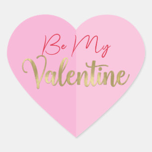 Valentinisches Party des rosa Herzens Herz-Aufkleber