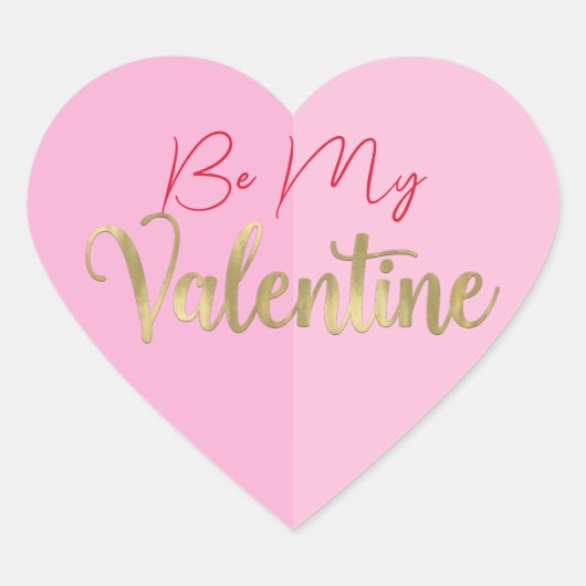 Valentinisches Party des rosa Herzens Herz-Aufkleber (Vorderseite)