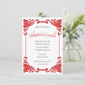 Valentinisches Party Einladung (Stehend Vorderseite)