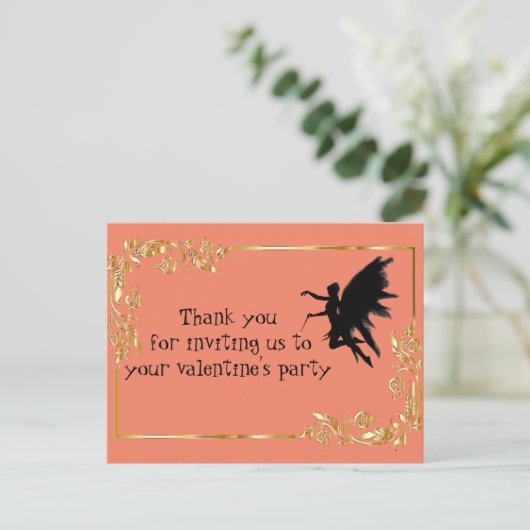 Valentinisches Party Postkarte (Stehend Vorderseite)