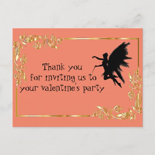 Valentinisches Party Postkarte (Vorderseite)