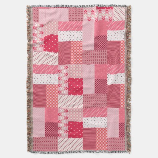 Valentinisches Patchwork Decke (Vorderseite Vertikal)