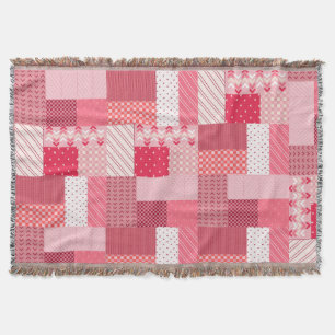 Valentinisches Patchwork Decke