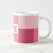 Valentinisches Patchwork Jumbo-Tasse (Rechts)