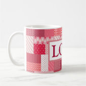 Valentinisches Patchwork Kaffeetasse (Links)