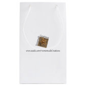 Valentinisches Rotes Herz Kleine Geschenktüte (Rückseite)