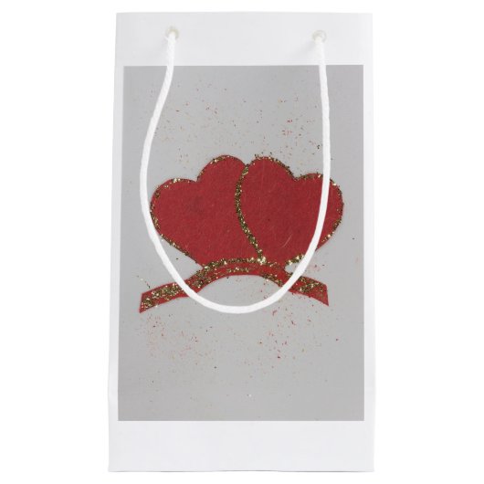 Valentinisches Rotes Herz Kleine Geschenktüte (Vorderseite)