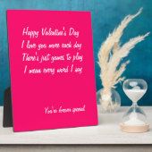 Valentinisches Tagesgedicht Fotoplatte (Seite)