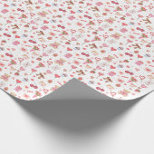 Valentinisches Wrapping Paper Geschenkpapier (Ecke)