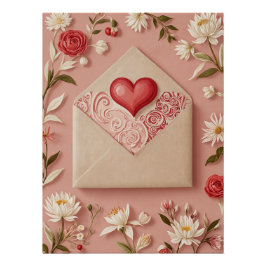 Valentinismus Blüte Poster