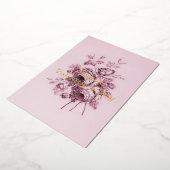 Valentinkarte der Vintagen Rose Folien Feiertagskarte (Gedreht)