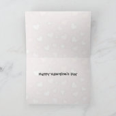 Valentinkarte des Bandit - Katze / Kätzchen Feiertagskarte (Innenseite)