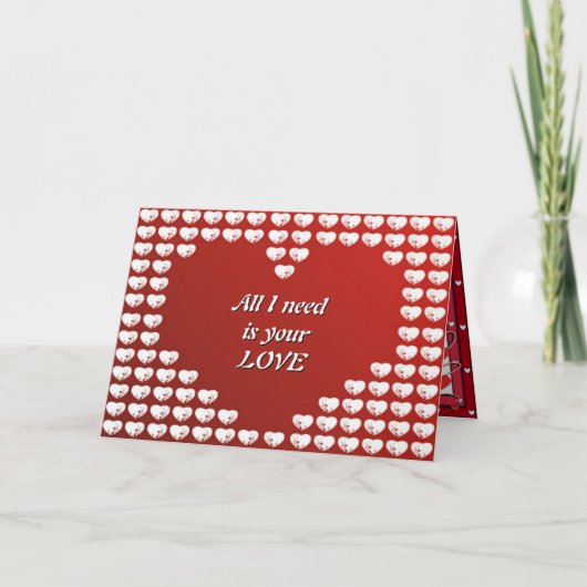 Valentinkarte Feiertagskarte (Vorderseite)