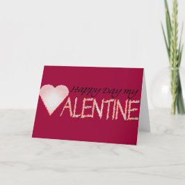 Valentinkarte Feiertagskarte
