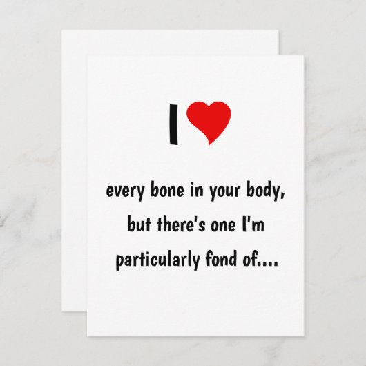 Valentinkarte Feiertagskarte (Vorne/Hinten)