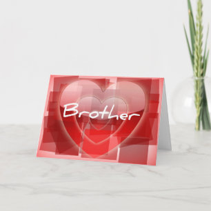 Valentinkarte für Brüder Feiertagskarte