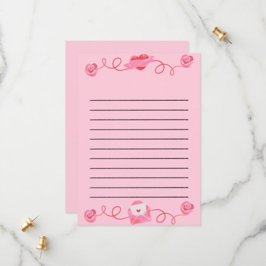 Valentinkarte für niedliche Liebe Save The Date (Vorderseite/Rückseite Beispiel)