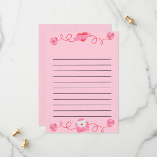 Valentinkarte für niedliche Liebe Save The Date