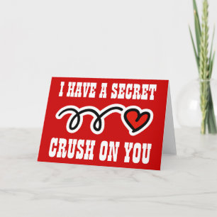Valentinkarte mit geheimer Liebe Feiertagskarte